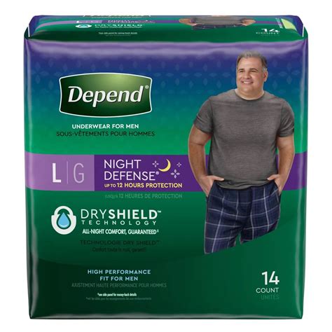 Depends Night Defense Underwear For Men Overnight Briefs