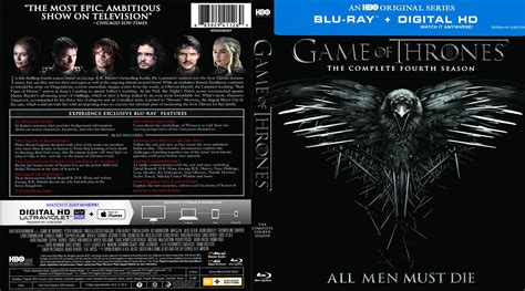 Game Of Thrones Season 4 Blu Ray Cover Dvd Covers And Labels