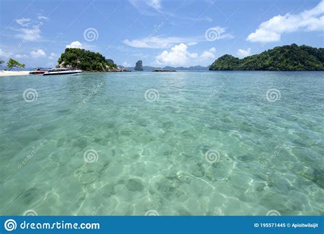 Sea And Blue Sky At Andaman Ocean In Southern Thailand Stock Image