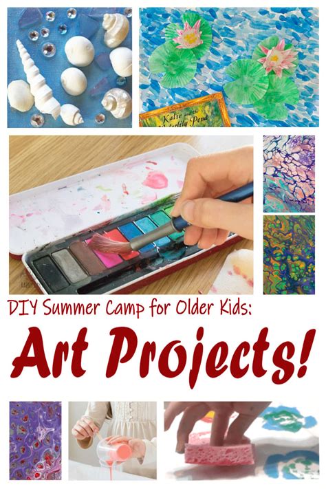 Diy Summer Camp Activities For Older Kids Art Theme Teaching Without