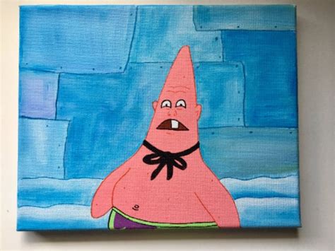 Patrick Star As Pinhead Larry Spongebob Painting Etsy Ireland