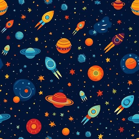 Premium Ai Image A Close Up Of A Space Themed Background With Planets