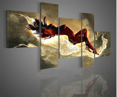 5pcs Home Decoration Art 100 Hand Painted Modern Abstract Oil Painting