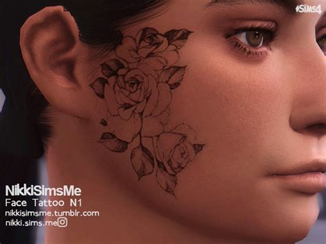 Face Tattoo N1 The Sims 4 Catalog