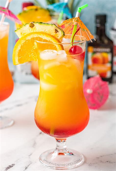 Delicious and refreshing malibu sunset cocktail mixed drink. Malibu Sunset Cocktail | Ramonadeb | Copy Me That