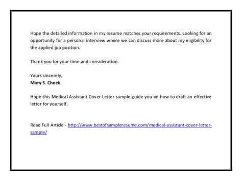Take advantage of our sample sentences + expert guides to download the perfect. Medical assistant cover letter sample pdf