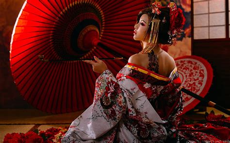 1920x1080px 1080p free download culture of japan digital kimono woman pretty art geisha