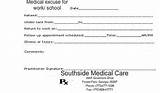 Free Printable Fake Doctors Note For Work Images
