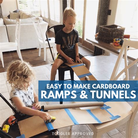Cardboard Car Ramps And Tunnels For Kids Toddler Approved