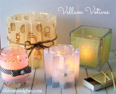 Tutorial On How To Make Vellum Votives Candles