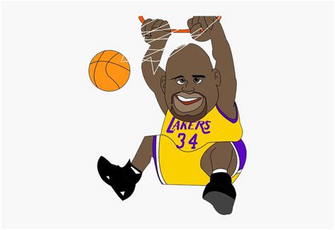 Nba Player Png Cartoon Shaquille O Neal Free Transparent Clipart
