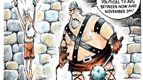 Granlund Cartoon Political Ad Torture