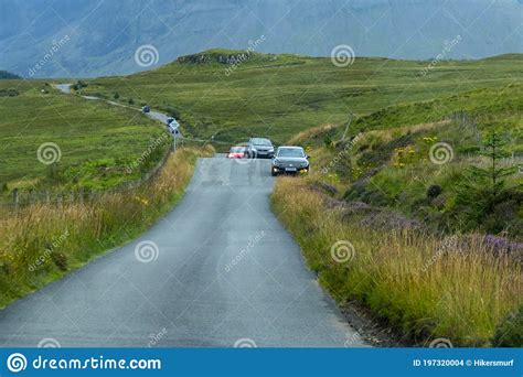 Single Track Road In The West Of The Isle Of Skye Stock Photo Image