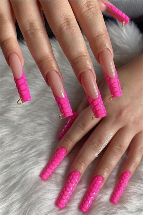 Best Acrylic Pink Coffin Nails Design Ideas To Try Photos