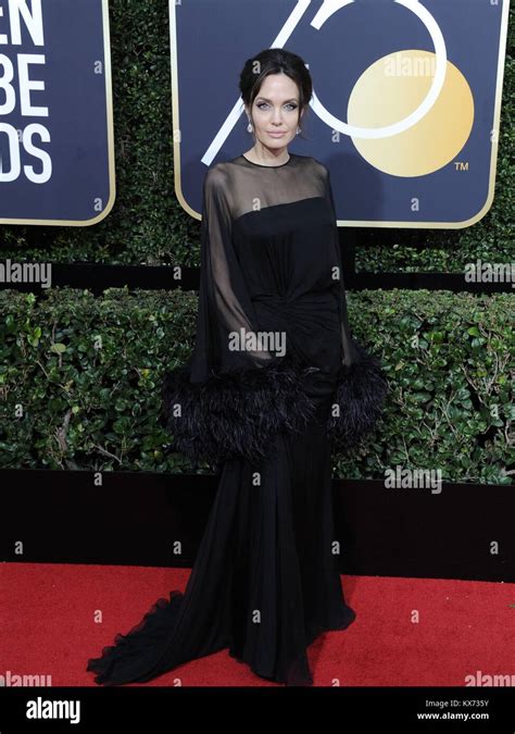 Angelina Jolie At Arrivals For 75th Annual Golden Globe Awards
