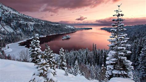 Beautiful Snowy Landscape Photography Tahoe Winter