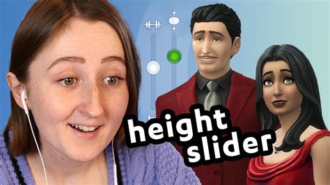 This Mod Adds A Height Slider To The Sims 4 Youtube