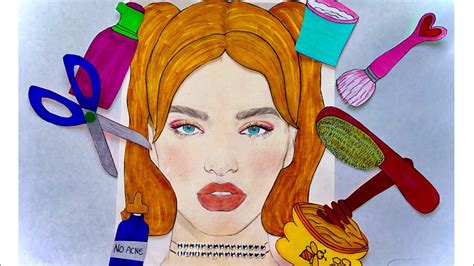 asmr maquillaje con cosméticos de papel asmr makeup with paper cosmetics relajante youtube