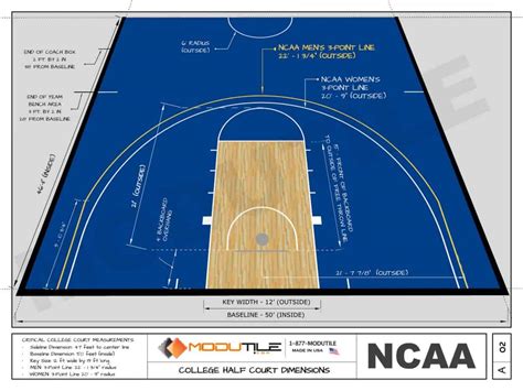 Basketball Court Dimensions Markings Harrod Sport Gambaran