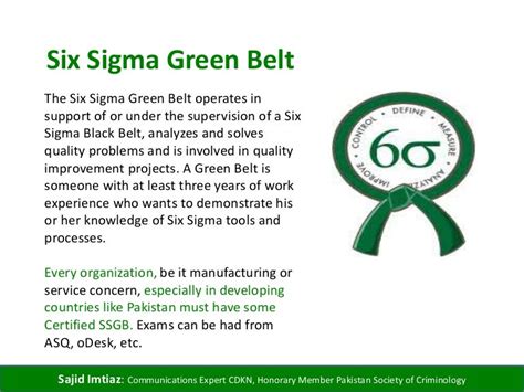 Best Of Green Belt In Six Sigma Meaning The Hierarchy Of Six Sigma