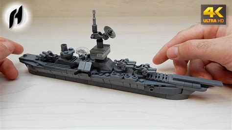 How To Build A Microscale Lego Battleship Moc 4k Youtube