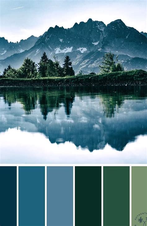 Green Valley Blue Mountain Color Palette Color Palette Inspiration Blue
