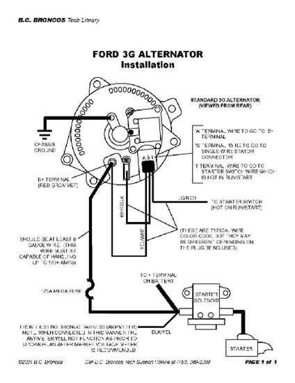 Ford 2g Alternator Wiring