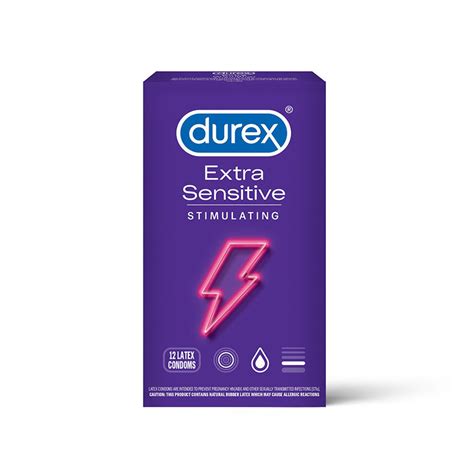 Durex Extra Sensitive Lubricated Condom Stimulating 12 Pack Shop