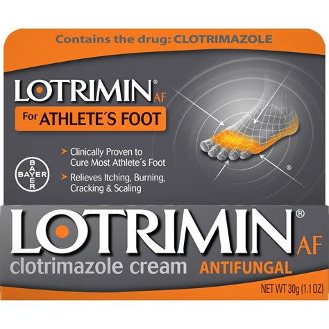 2 Pack Lotrimin Af Athletes Foot Antifungal Cream 11oz 30g Each