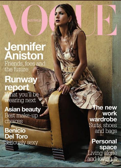 Jennifer Aniston For Vogue Australia March 2004 In 2020 Vogue