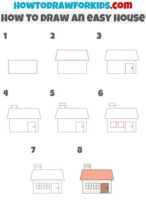 How To Draw An Easy House Easy Drawing Tutorial For Kids