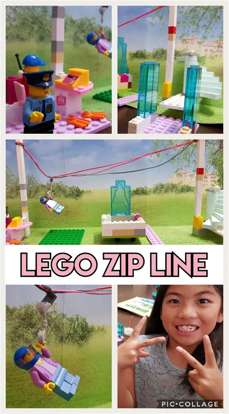 Stem Project Simple Lego Zip Line Homemade Zip Line For Kids A