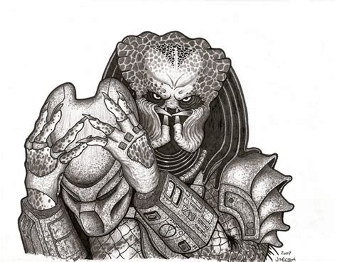 I used to sketch these a lot as a kid, since i consider predator to be th. Unmasked by PredatrHuntr on DeviantArt