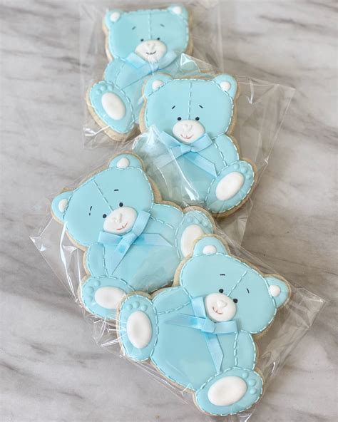 Pcs Dozen Decorated Sugar Cookies Teddy Bear Cookies Etsy