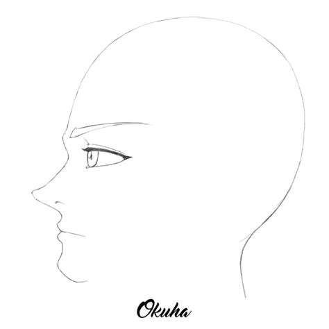 Anime Profile Face Drawing Let S Work With The Basic Technique Of