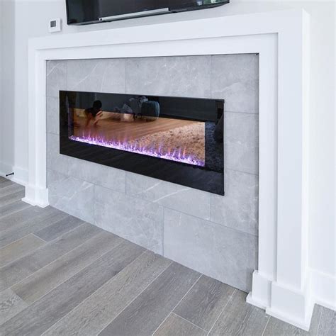 30 Black Tile Fireplace Surround