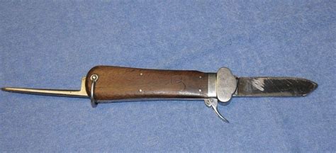 Rare Antique Ww2 German Paratrooper Knife Smf Rostfrei Solingen Seated