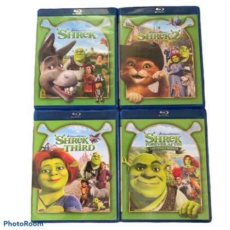 Shrek Set Of 4 Blu Ray Dvds Ebay