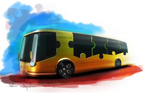 School Bus Concept By Susovan Mazumder At