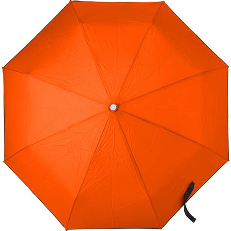 Printed Foldable Automatic Storm Umbrella Orange Foldable Umbrellas
