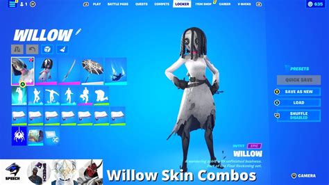Willow Skin Combos Fortnite Battle Royale Youtube