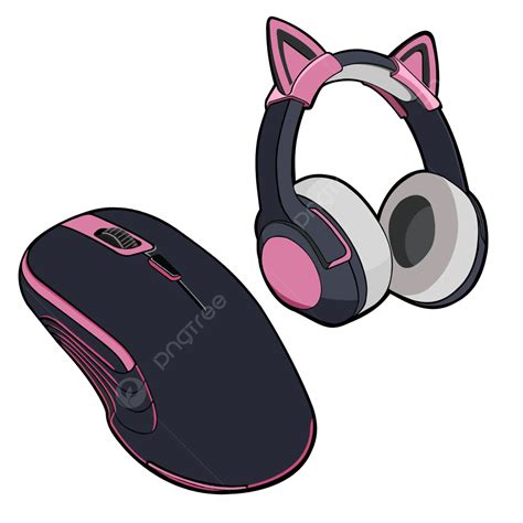 Gaming Cute Mouse And Headphones Gaming Gear Gaming Blackpink Set