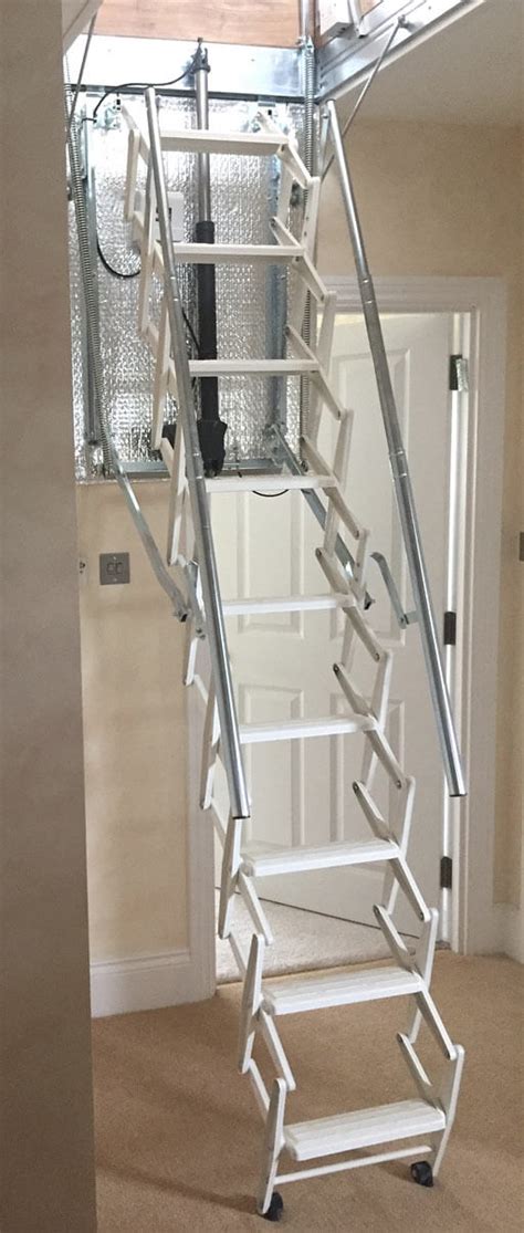 Fantozzi Electric Aluminium Concertina Loft Ladder