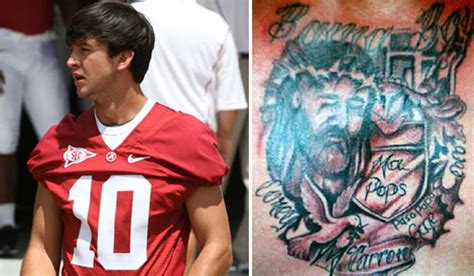 Wwe has a lot of very passionate fans, and one recently decided to make his fandom of aj styles permanent. AJ McCarron Chest Tattoo | Full Body Tattoos