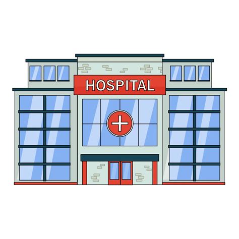 How To Draw A Hospital Step By Step
