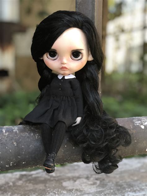 Ooak Custom Blythe Doll Blythe Dolls Creepy Baby Dolls Gothic Dolls
