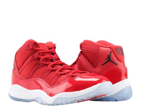 Nike Air Jordan 11 Retro Bp Win Like 96 Red Lit Kid Basketball Shoes