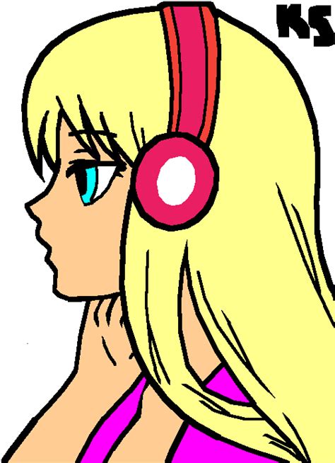 She Has Blue Eyes Anime Girl Head Base With Hair Clipart Full Size