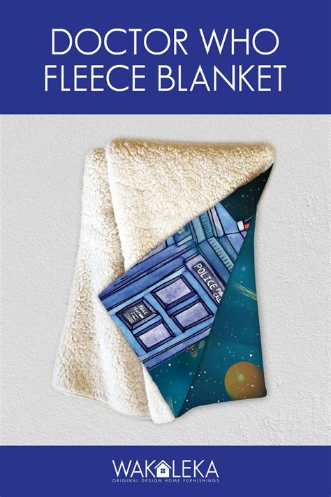 Doctor Who Fleece Blanket Tardis Throw Blanket Outer Space Travel