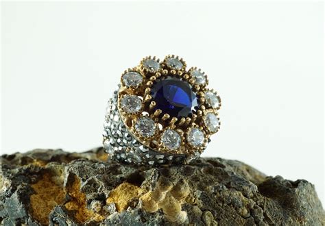 Hurrem Sultan Ottoman Jewelry Sterling Silver Rhinestone Ring Etsy